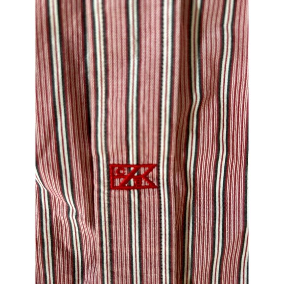 Cutter And Buck Ohio State Shirt Mens Size Medium Striped Logo Button Down - Picture 6 of 10